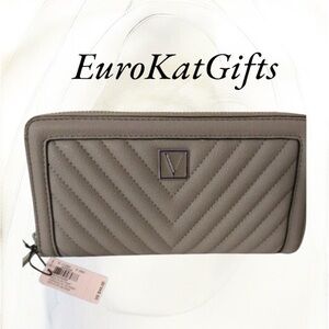 NEW Victoria's Secret Quilted Wallet Tan NWT